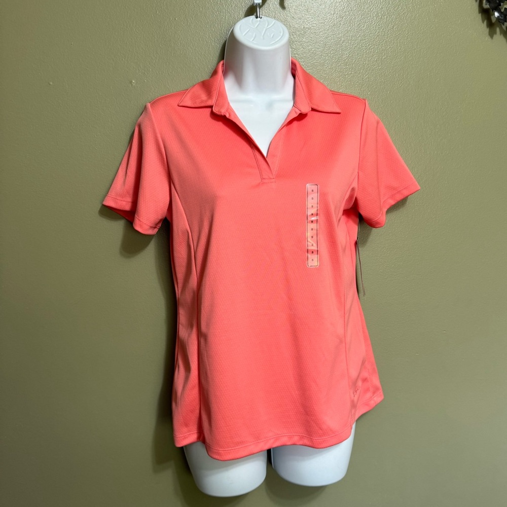 Lady Hagen Fairway Shell Pink Golf Polo, Size S